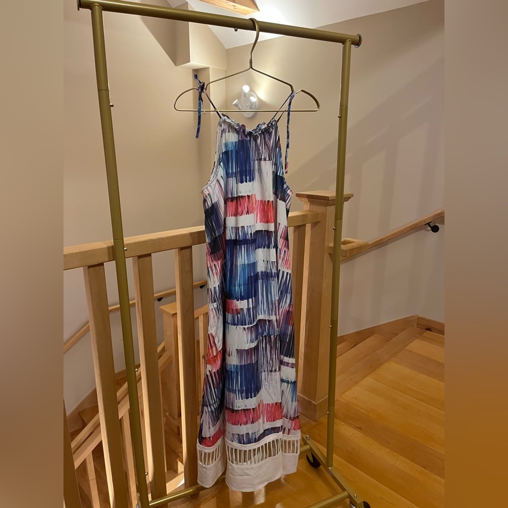 ANTHROPOLOGY Colorful Striped Sleeveless Dress